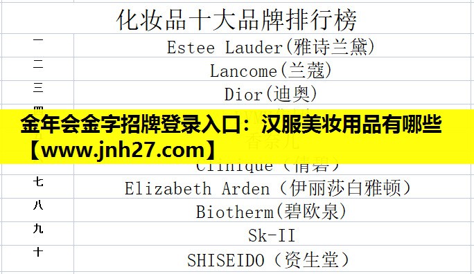 汉服美妆用品有哪些